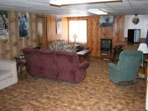 Hunting lodge living room