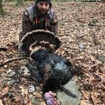 Hunter with turkey kill