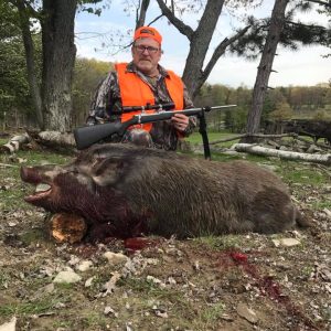 Hunter with Corsican Ram