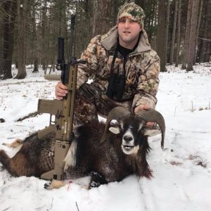 Hunter with Corsican Ram