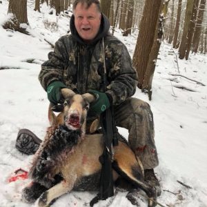 Hunter with Corsican Ram