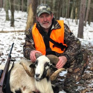 Hunter with Corsican Ram