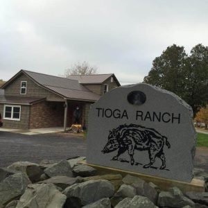 Sign Outside Tioga Ranch