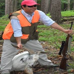 Male with Spanish Goat he Rifle Hunted