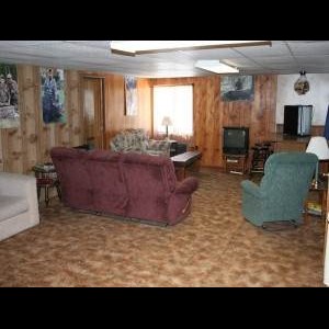 Living Room inside Tioga Ranch Hunting Lodge