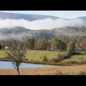 View outside Tioga Ranch Hunting Lodge